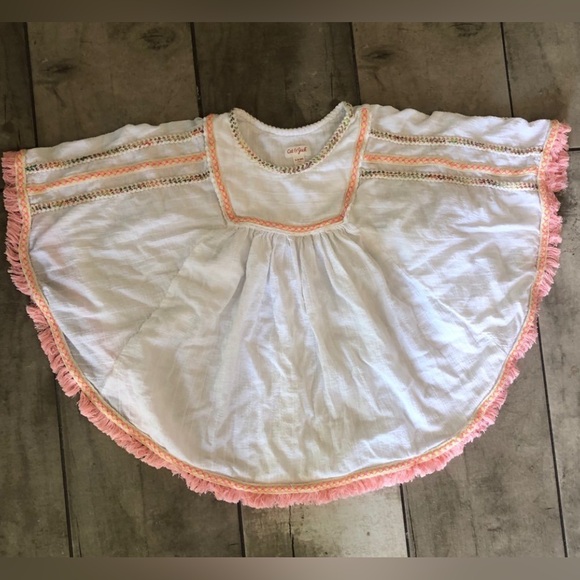 Poncho Style Kids Cover Up Top - Picture 1 of 13